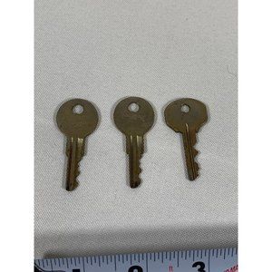 Vintage Professional Lock Keys USA Lot of 3